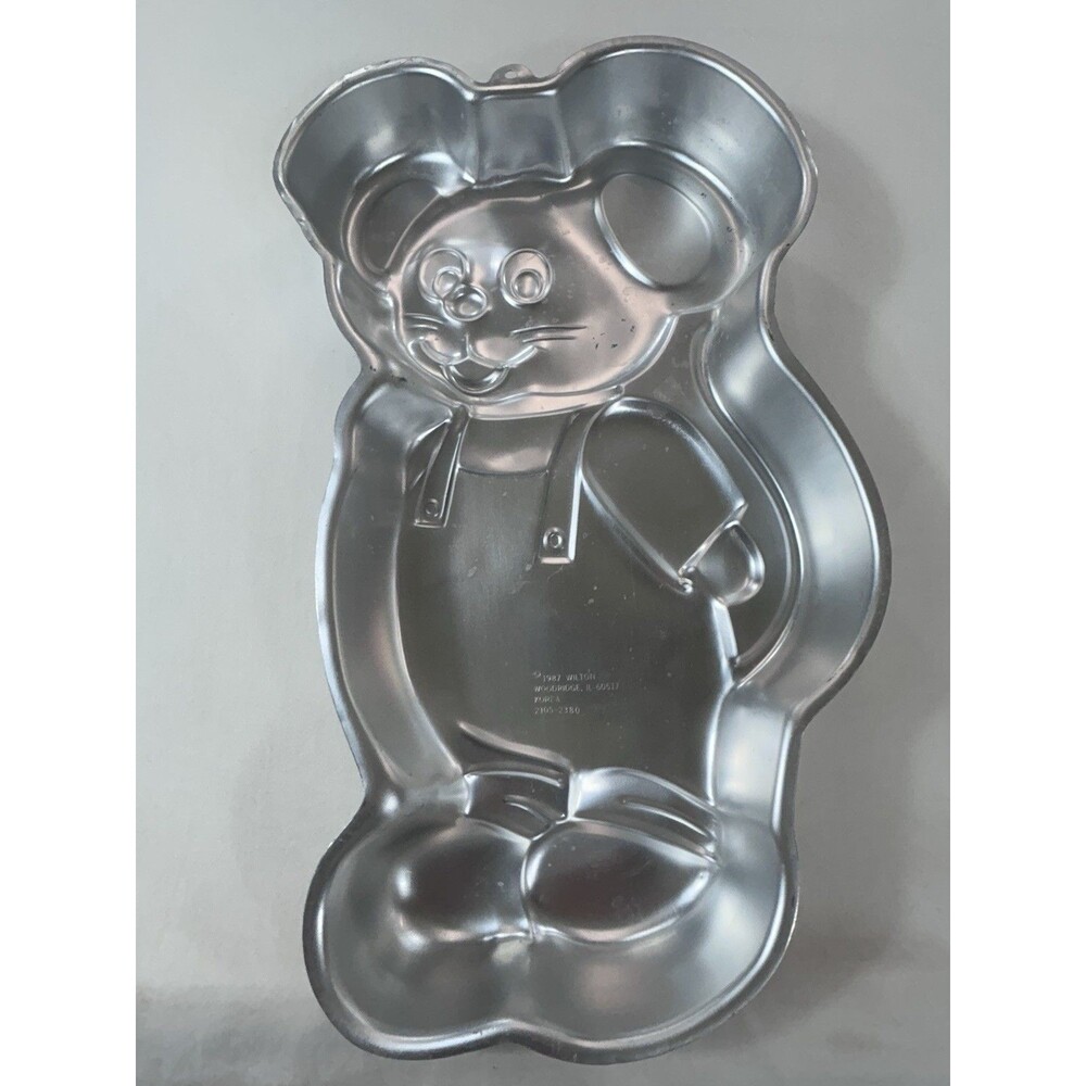 Vintage 1987 Wilton Little Mouse Cake Aluminum Pan Mold 2105-2380 16 X 10 Inche